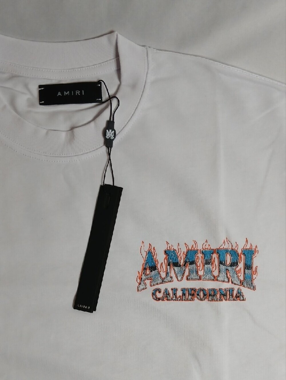 Amiri Sunny Place California White Short Sleeve Tee - Picture 2 of 5